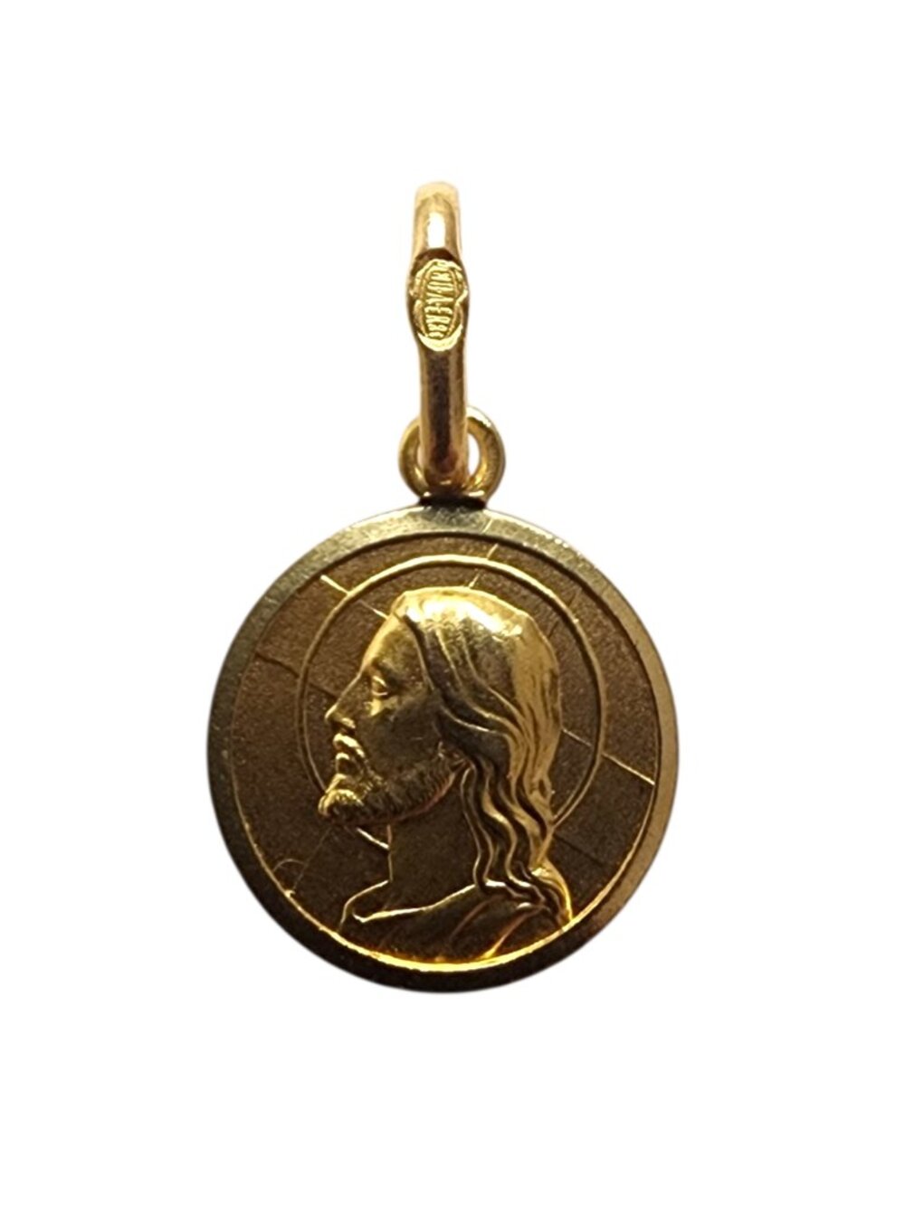 14K Yellow Gold Dio Ti Protegga "May God Protect You" Pendant #25528